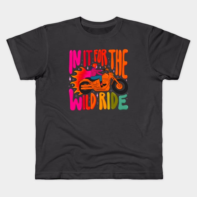 Wild Ride Kids T-Shirt by Doodle by Meg